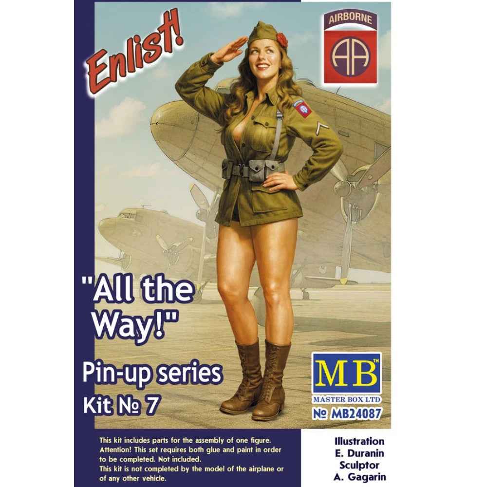 Master Box 24087 1/24 Pin-Up Series. "All the Way!"