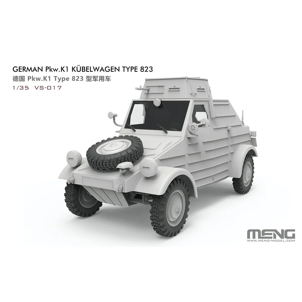 Meng VS-017 1/35 German Pkw. K1 Kubelwagen Type 823 - Image 2