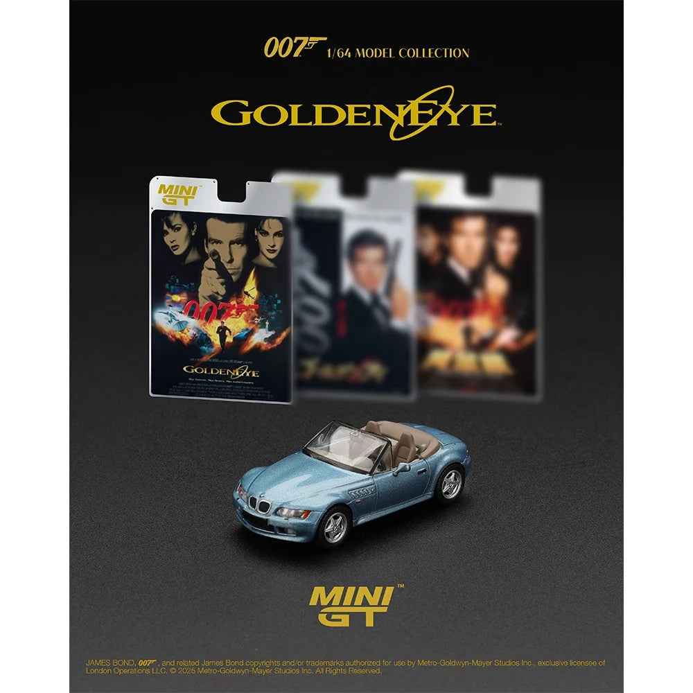 Mini GT MGT00914-007E 1/64 James Bond BMW Z3 "GoldenEye" - Image 4