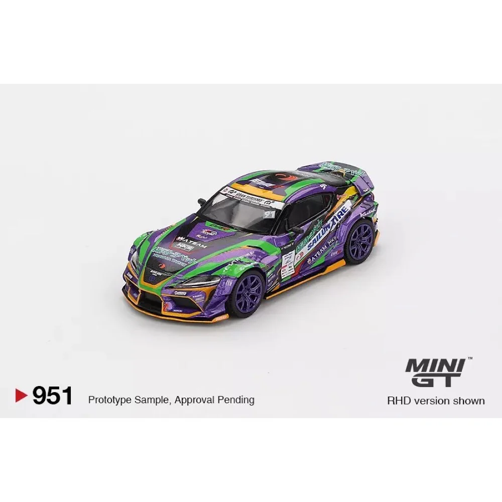 Mini GT MGT00951-BL 1/64 Toyota GR Supra KUHL 2021 D1GP Evangelion Racing - Image 5