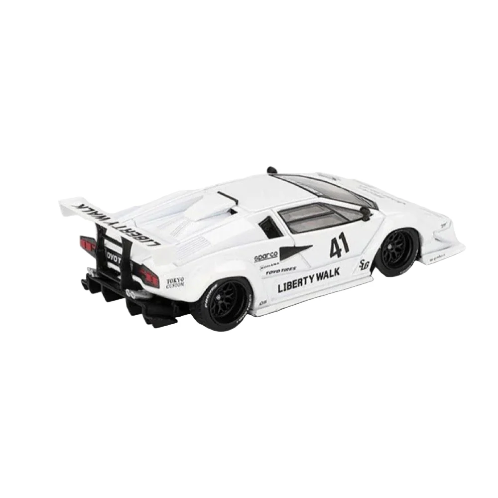 Mini GT MGT00966-L 1/64 Lamborghini Countach LB-WORKS White 2024 Tokyo Auto Salon - Image 2