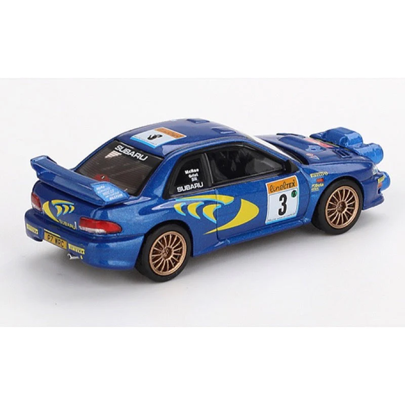 Mini GT 1/64 MGT00975-L Subaru Impreza WRC98 - No.3, Mcrae/Grist - 3rd place, 1998 Rally Monte-Carlo - Image 2
