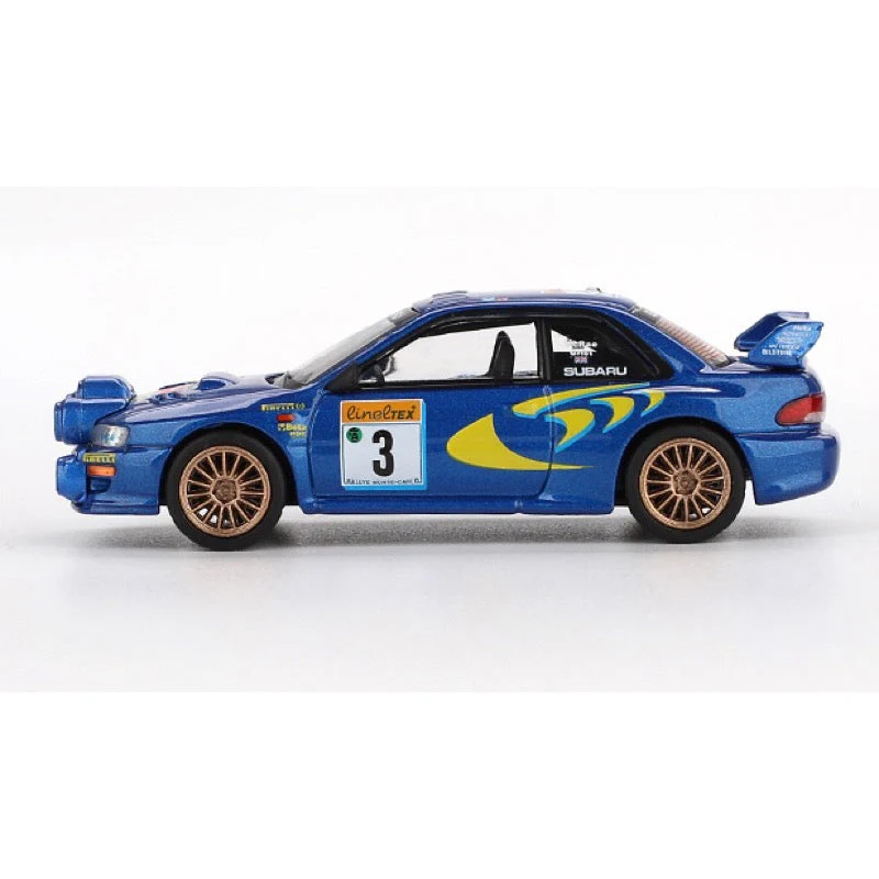 Mini GT 1/64 MGT00975-L Subaru Impreza WRC98 - No.3, Mcrae/Grist - 3rd place, 1998 Rally Monte-Carlo - Image 3