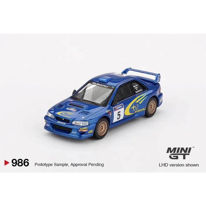 Mini GT MGT00986-L 1/64 Subaru Impreza WRC99 No.5 Richard Burns/Robert Reid 1999 Rally Australia Winner - Image 2