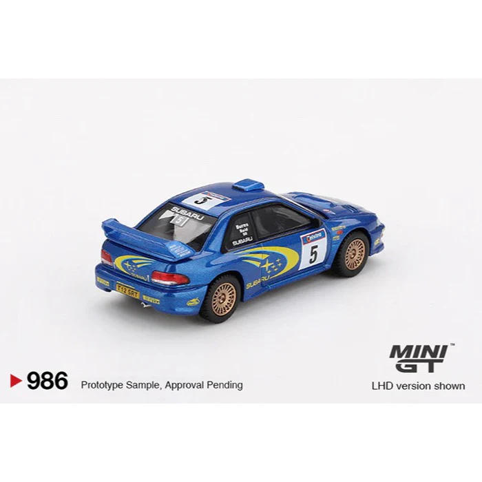 Mini GT MGT00986-L 1/64 Subaru Impreza WRC99 No.5 Richard Burns/Robert Reid 1999 Rally Australia Winner - Image 4