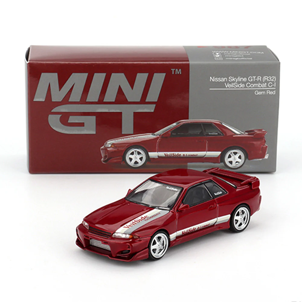 Mini GT MGT00987-R 1/64 Nissan Skyline GT-R (R32) VeilSide Combat C-I Gem Red - Image 4