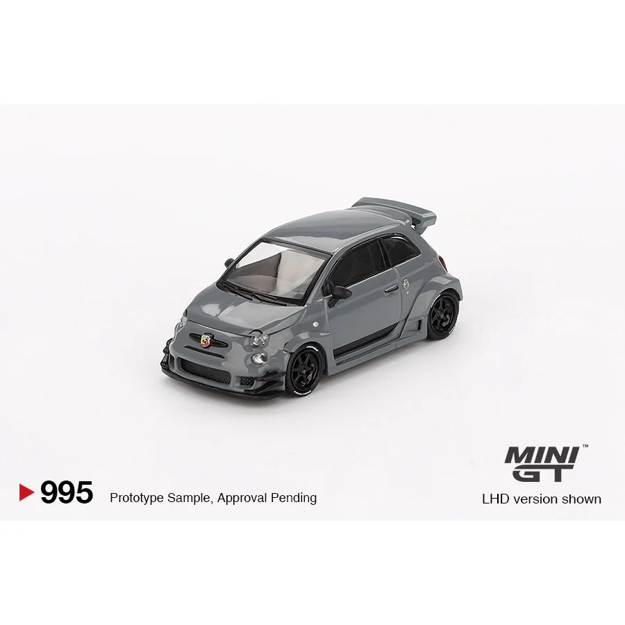 Mini GT MGT00995-R 1/64 Abarth 595 LB-WORKS x Abas Works Grey - Image 6