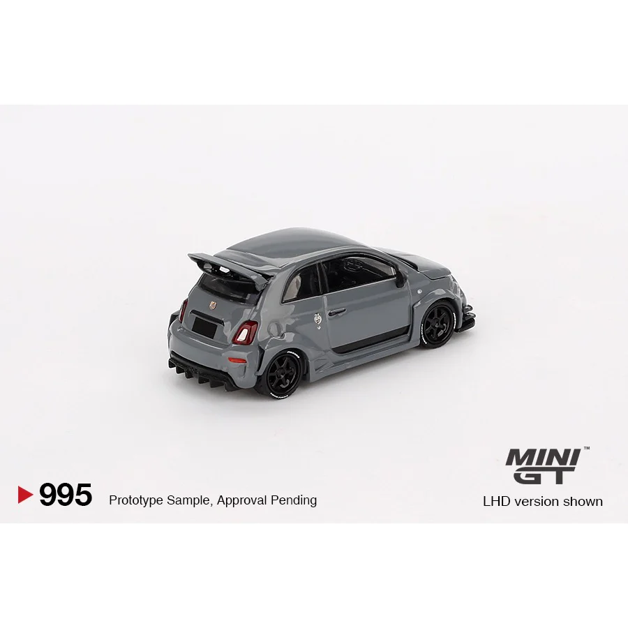 Mini GT MGT00995-R 1/64 Abarth 595 LB-WORKS x Abas Works Grey - Image 7