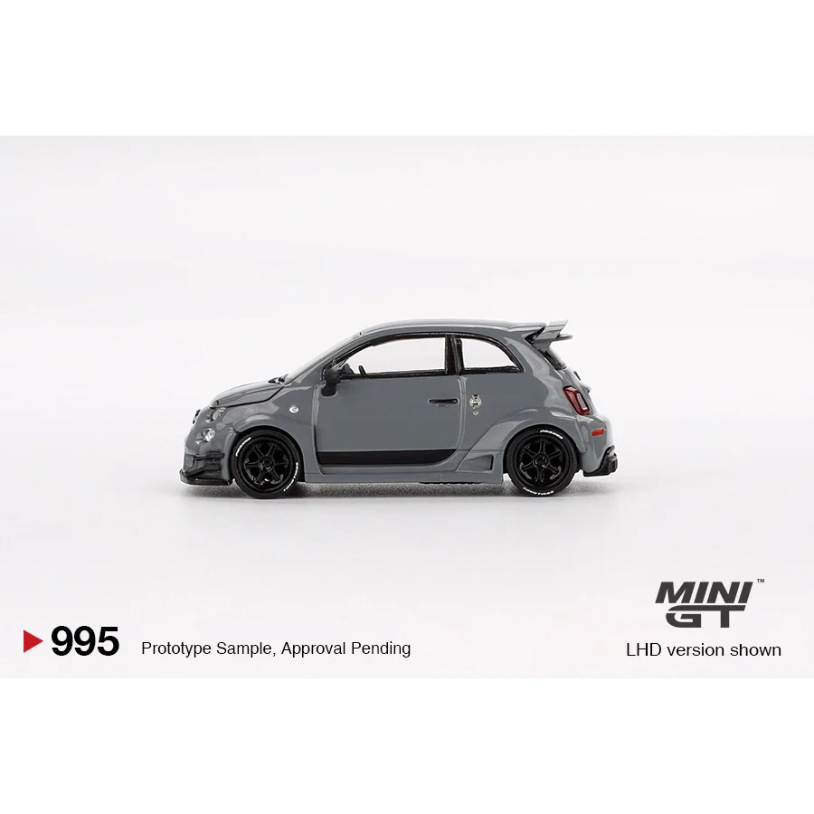 Mini GT MGT00995-R 1/64 Abarth 595 LB-WORKS x Abas Works Grey - Image 8