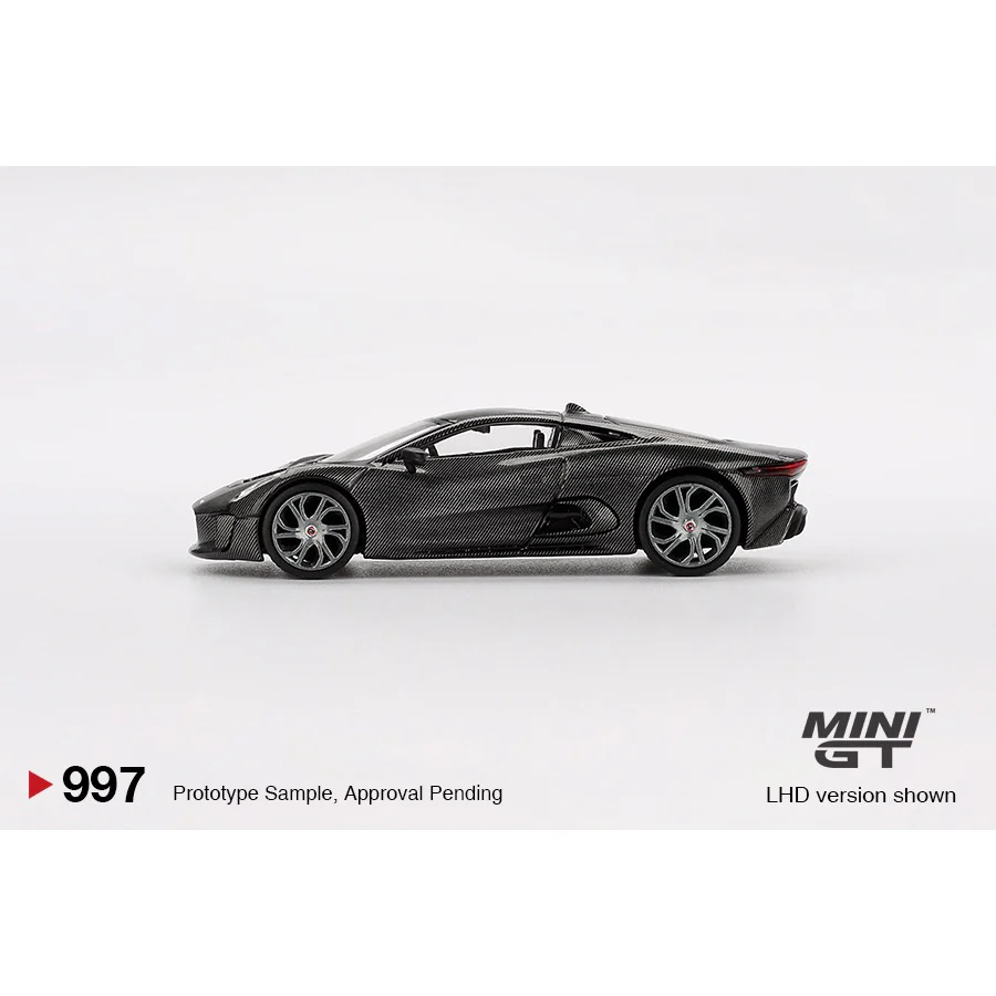 Mini GT MGT00997-L 1/64 Jaguar C-X75 Test Car - Carbon Fiber - Image 7