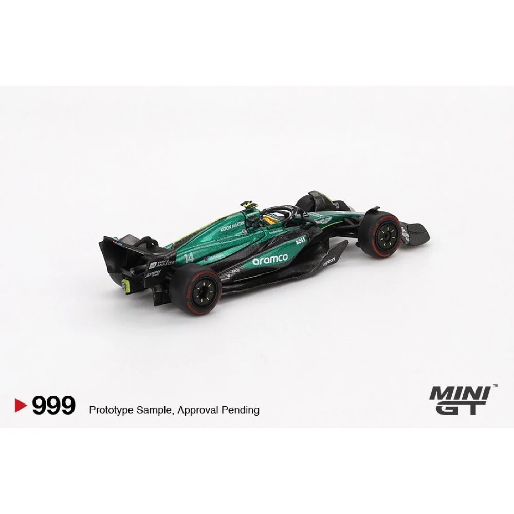 Mini GT MGT00999-L Aston Martin AMR24 - #14 Fernando Alonso - 2024 F1 2024 Bahrain GP - Image 2