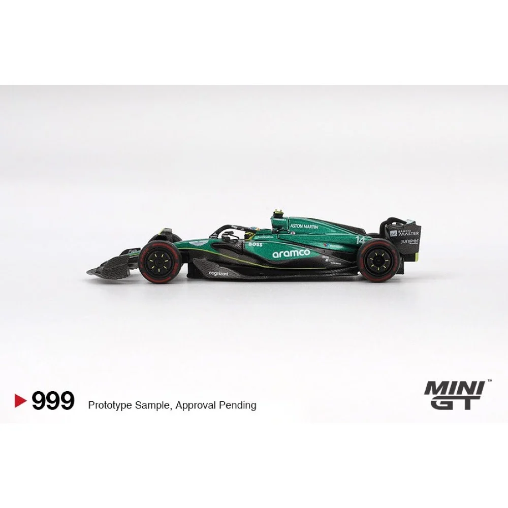 Mini GT MGT00999-L Aston Martin AMR24 - #14 Fernando Alonso - 2024 F1 2024 Bahrain GP - Image 3