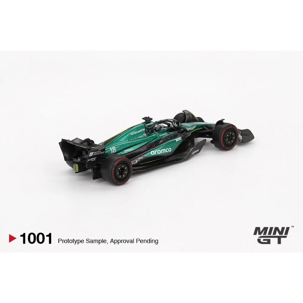 Mini GT MGT01001-L Aston Martin AMR24 - #18 Lance Stroll - 2024 F1 2024 Bahrain GP - Image 2