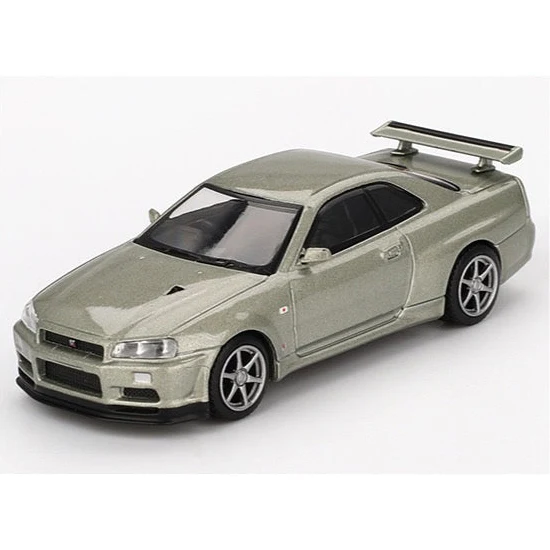 Mini GT MGT01003-R Nissan Skyline GT-R (R34) V-Spec II Nür - Millenium Jade