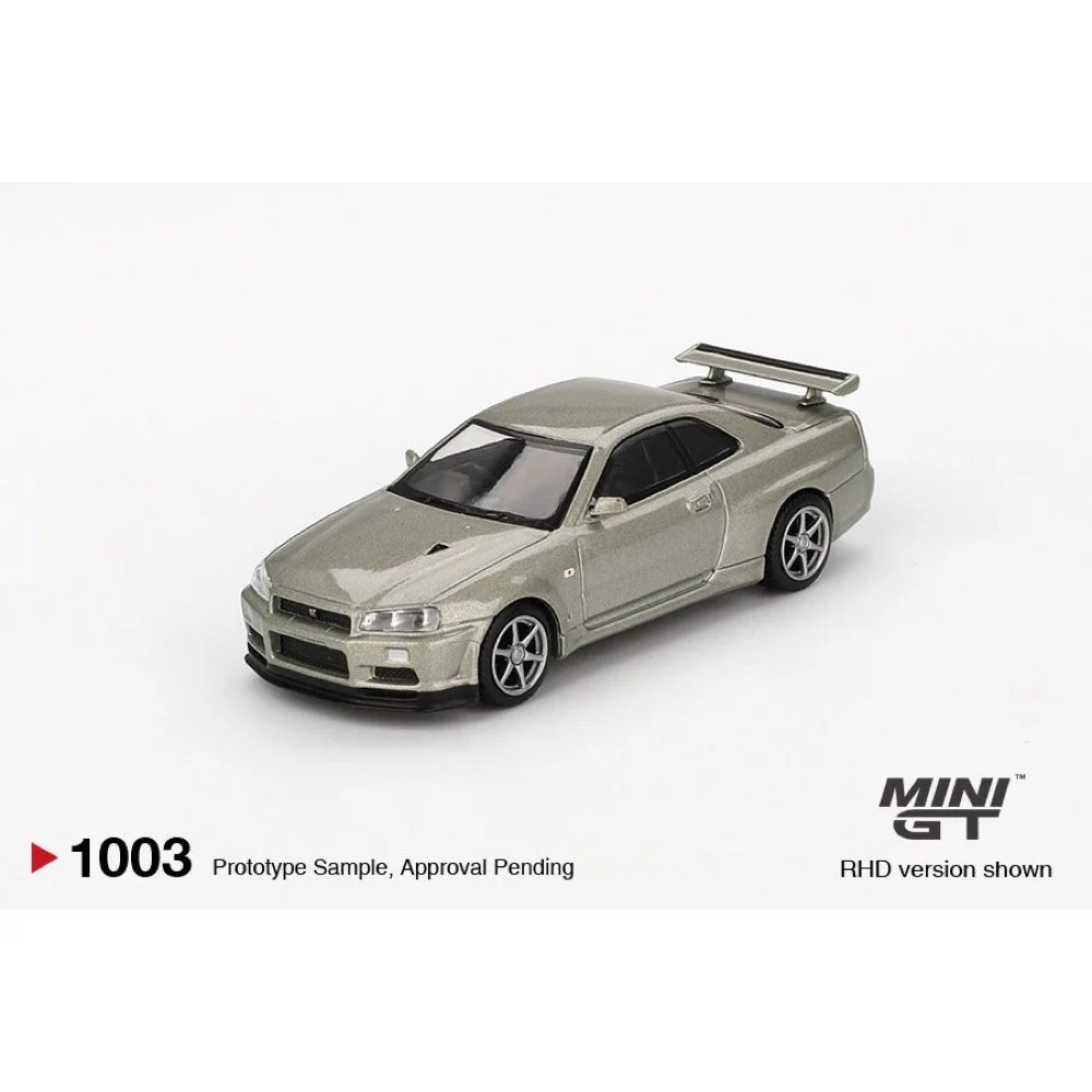 Mini GT MGT01003-R Nissan Skyline GT-R (R34) V-Spec II Nür - Millenium Jade - Image 5