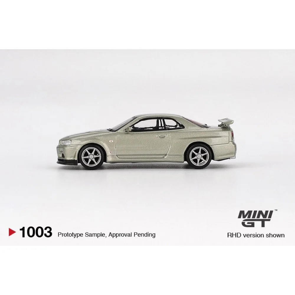Mini GT MGT01003-R Nissan Skyline GT-R (R34) V-Spec II Nür - Millenium Jade - Image 6