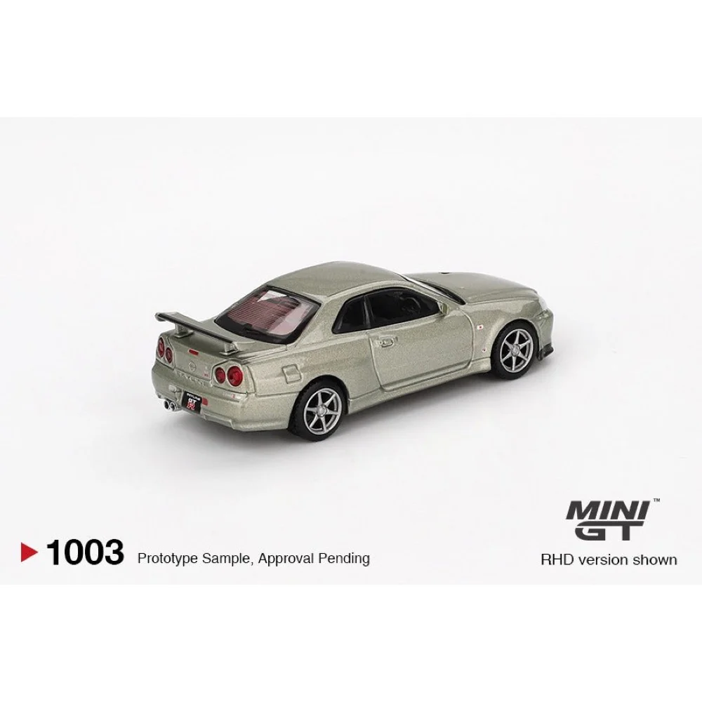 Mini GT MGT01003-R Nissan Skyline GT-R (R34) V-Spec II Nür - Millenium Jade - Image 7
