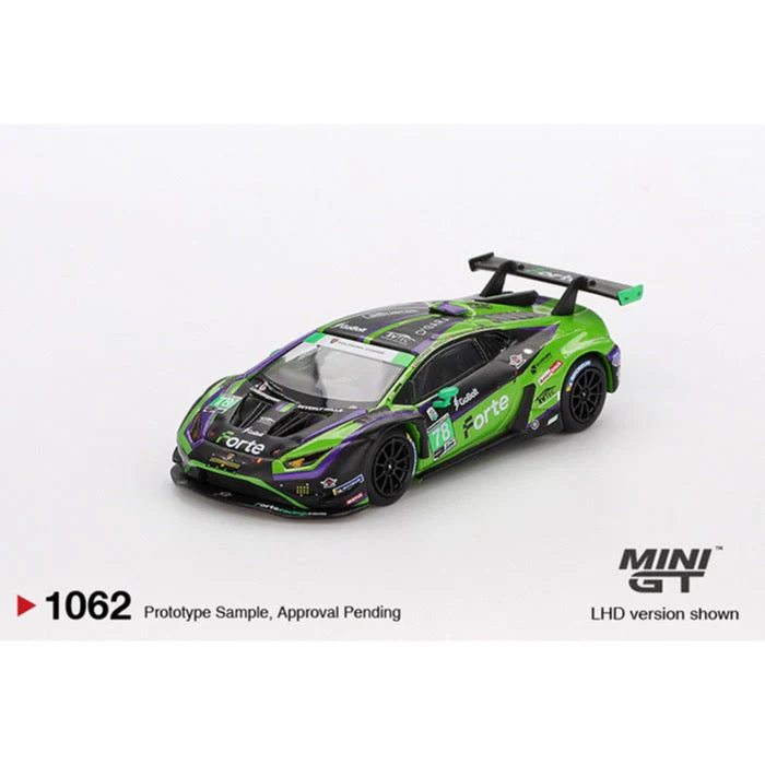 Mini GT MGT01062-L 1/64 Lamborghini Huracan GT3 EVO2 #78 Forte Racing 2024 IMSA Daytona 24 Hrs - Image 2