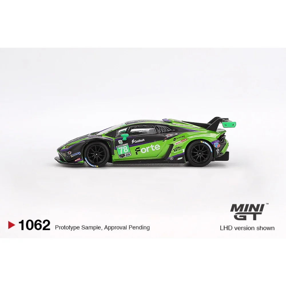 Mini GT MGT01062-L 1/64 Lamborghini Huracan GT3 EVO2 #78 Forte Racing 2024 IMSA Daytona 24 Hrs - Image 3