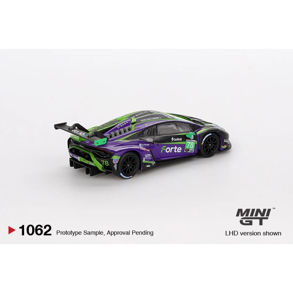 Mini GT MGT01062-L 1/64 Lamborghini Huracan GT3 EVO2 #78 Forte Racing 2024 IMSA Daytona 24 Hrs - Image 4