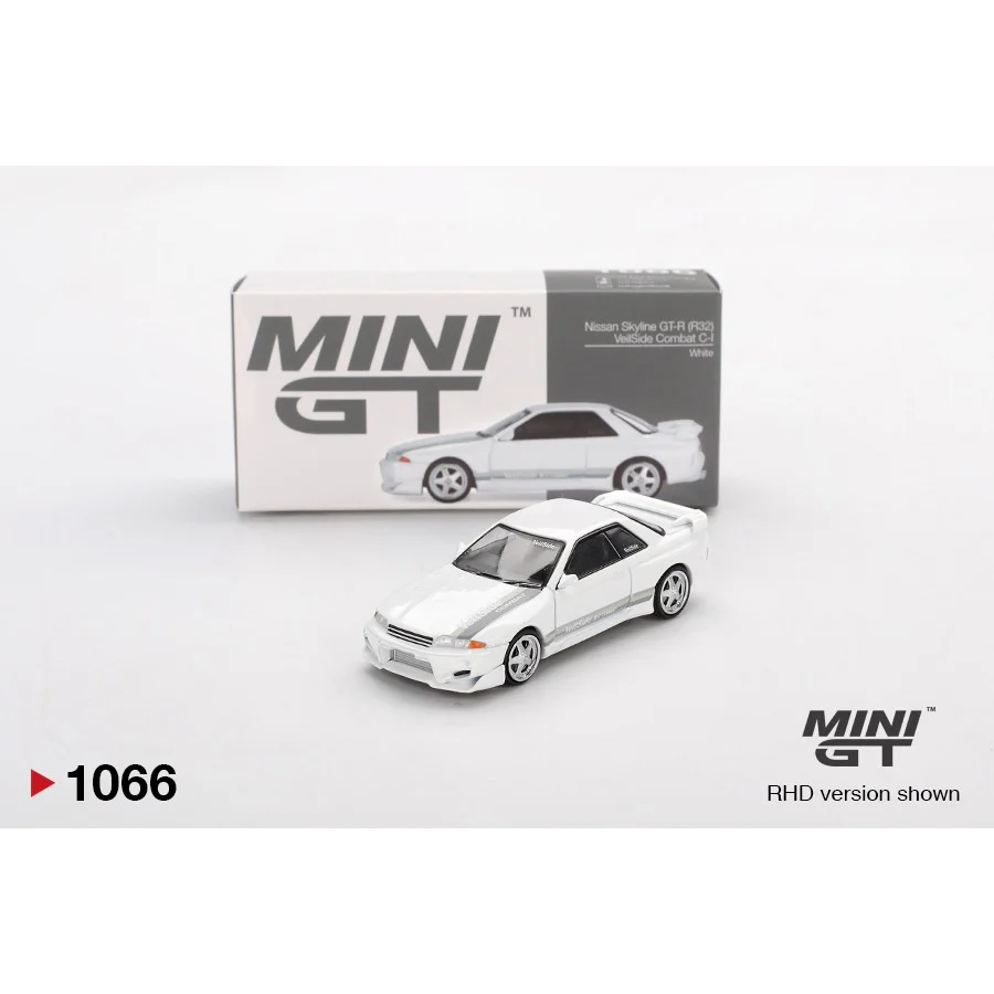 Mini GT MGT01066-R 1/64 Nissan Skyline GT-R (R32) VeilSide Combat C-I White - Image 6