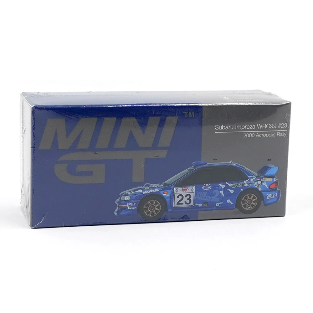 Mini GT MGT01078-L 1/64 Subaru Impreza WRC99 No.23 2000 Acropolis Rally - Image 4