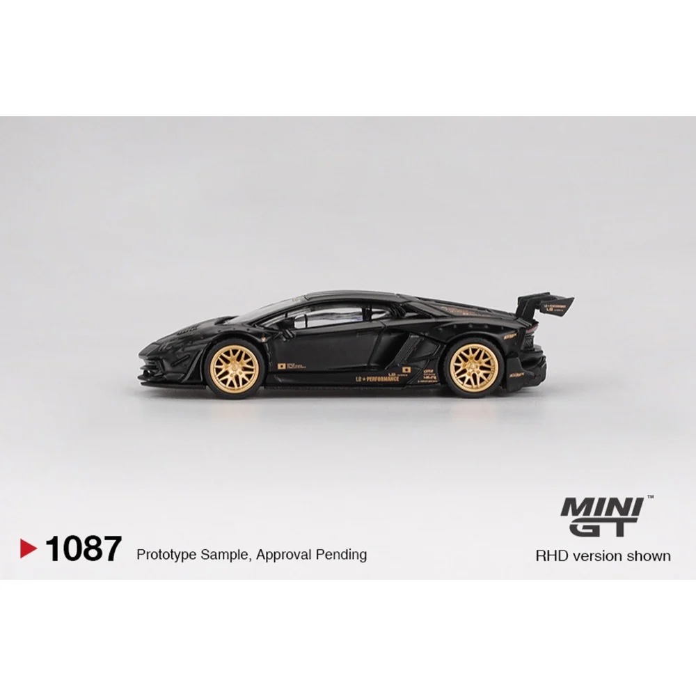 Mini GT MGT01087-R 1/64 LB Works Lamborghini Aventador Limited Edition Matte Black - Image 4