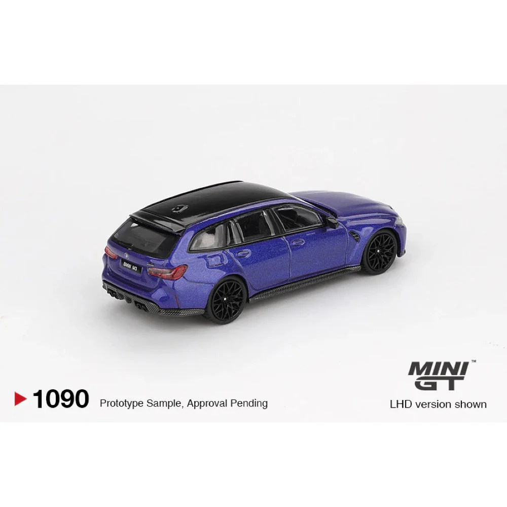 Mini GT MGT01090-R 1/64 BMW M3 Competition Touring Portimao Blue Metallic - Image 2