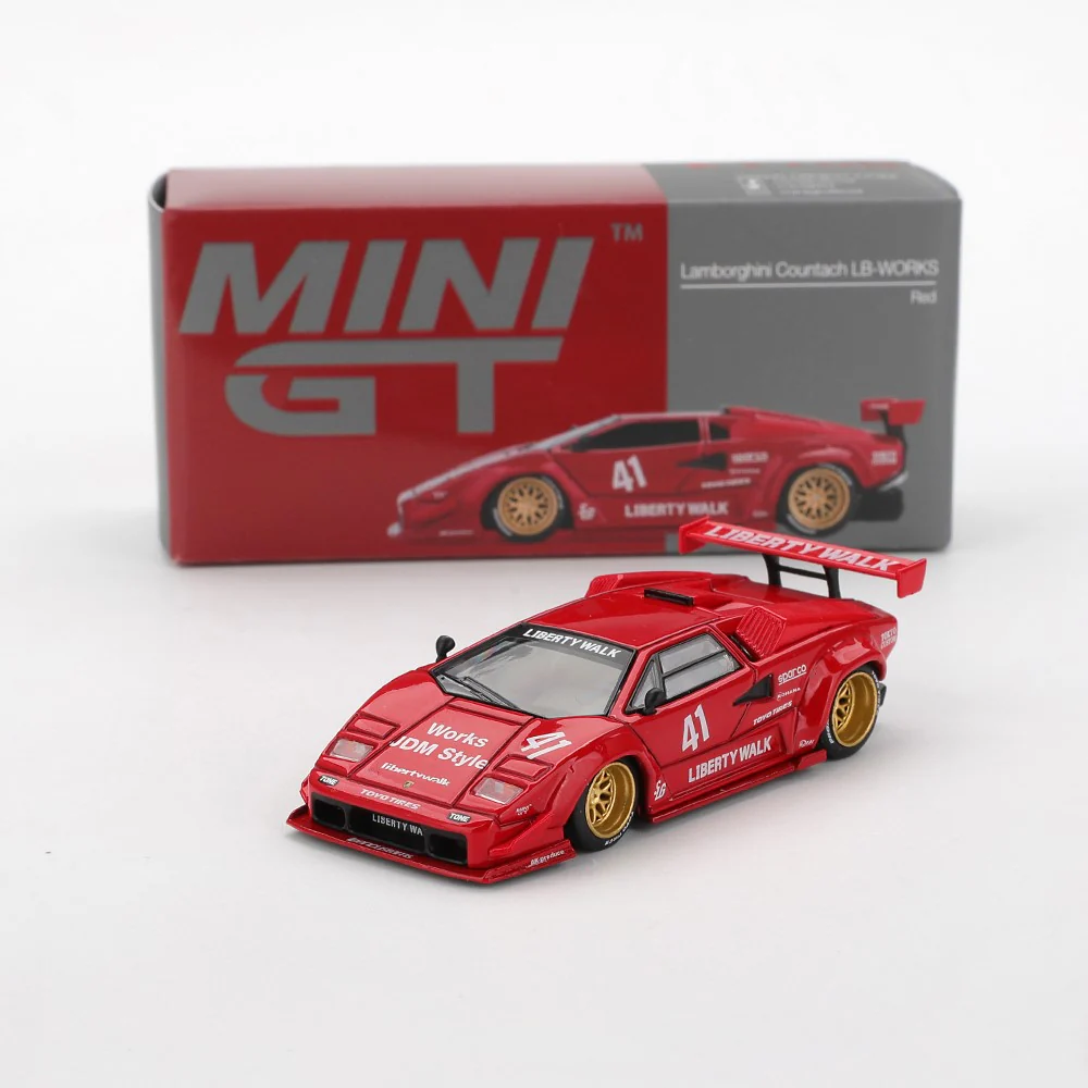 Mini GT MGT01100-L 1/64 Lamborghini Countach LB-WORKS Red
