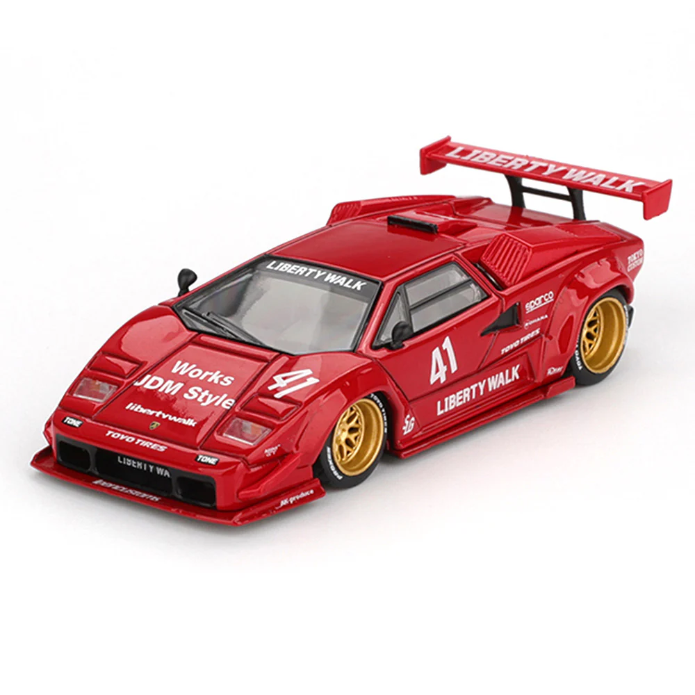 Mini GT MGT01100-L 1/64 Lamborghini Countach LB-WORKS Red - Image 2