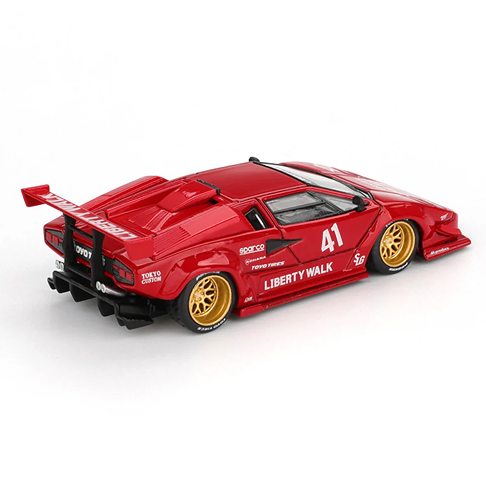 Mini GT MGT01100-L 1/64 Lamborghini Countach LB-WORKS Red - Image 3