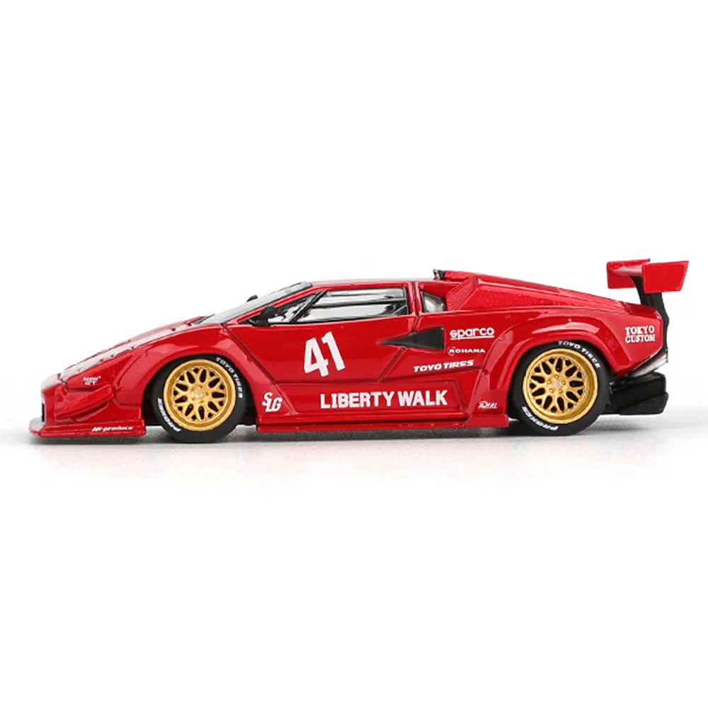 Mini GT MGT01100-L 1/64 Lamborghini Countach LB-WORKS Red - Image 4