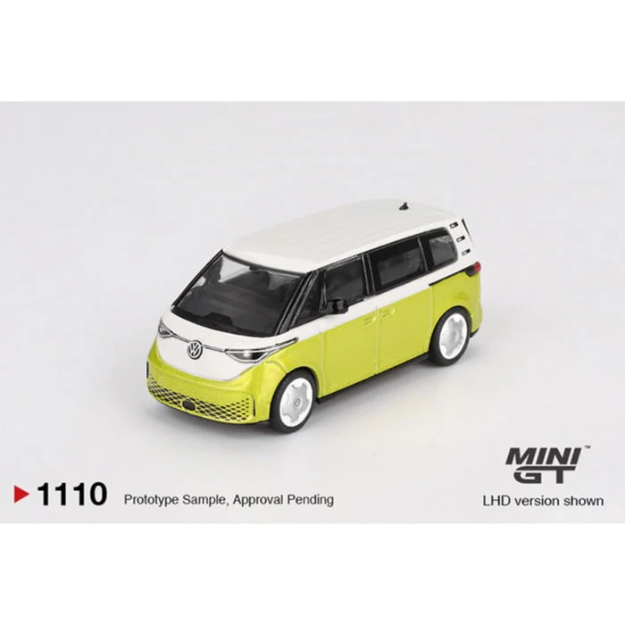 Mini GT MGT01110-R 1/64 Volkswagen ID.Buzz Candy White Pomelo Yellow - Image 2