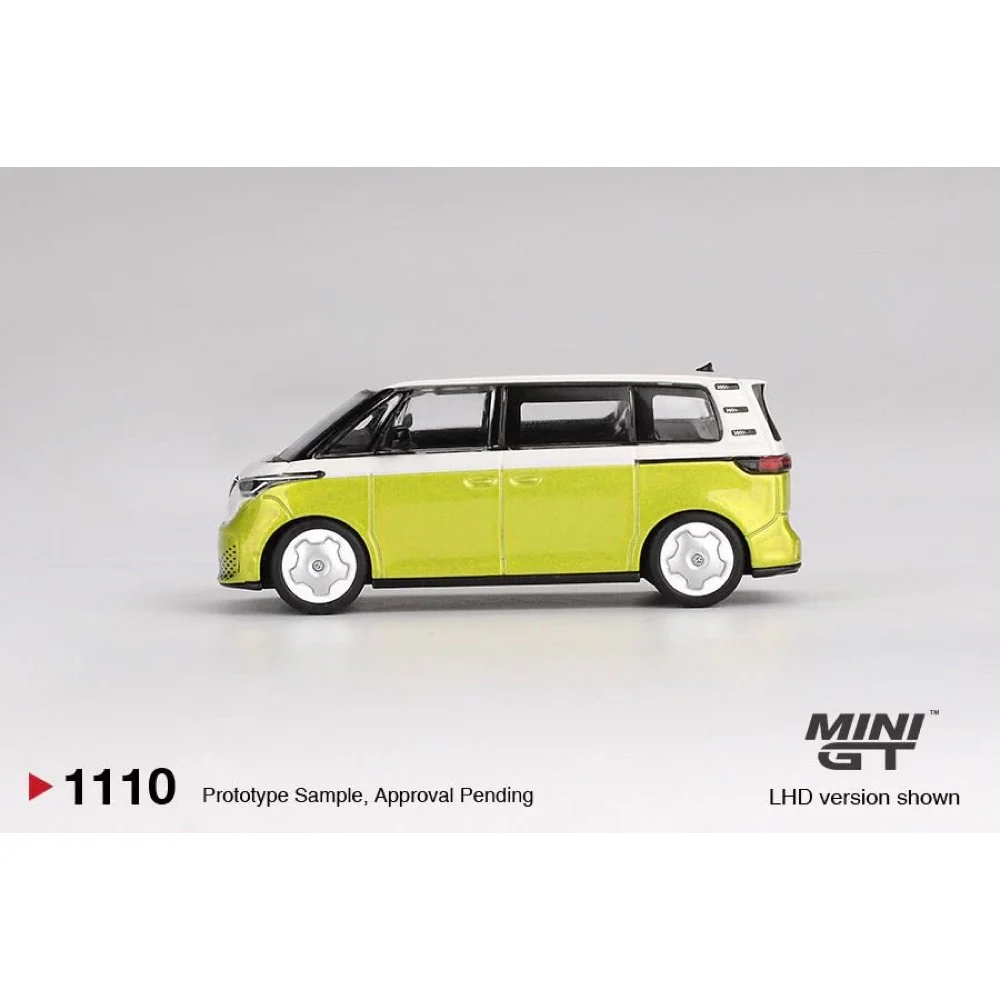 Mini GT MGT01110-R 1/64 Volkswagen ID.Buzz Candy White Pomelo Yellow - Image 3