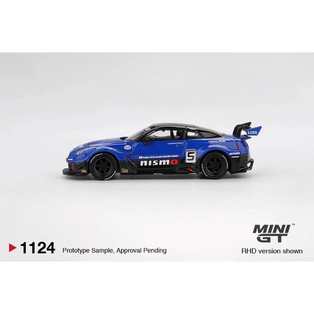 Mini GT MGT01124-R 1/64 LB-Silhouette Works GT Nissan 35GT-RR Ver.2 Blue - Image 4