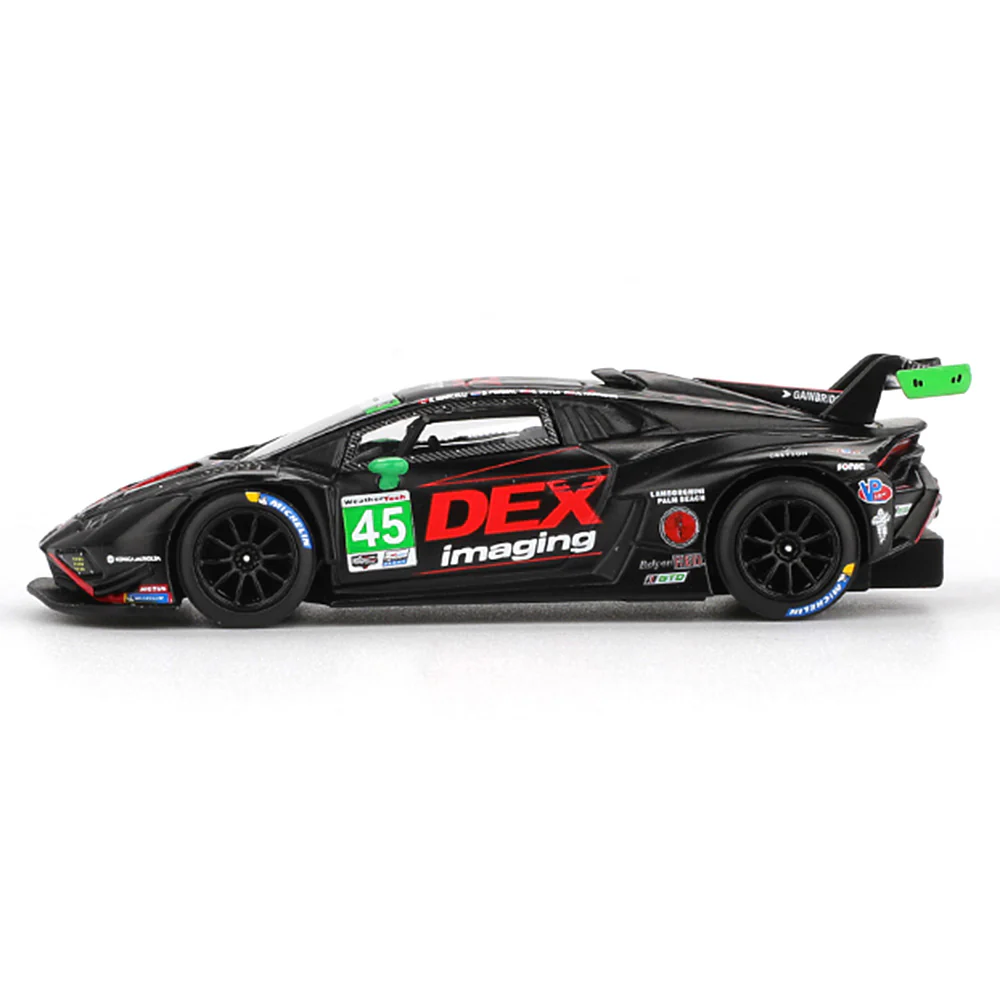 Mini GT MGT01129-L 1/64 Lamborghini Huracán GT3 EVO2 #45 No.45 DEX Imaging 2024 IMSA Daytona 24 Hrs - Image 3