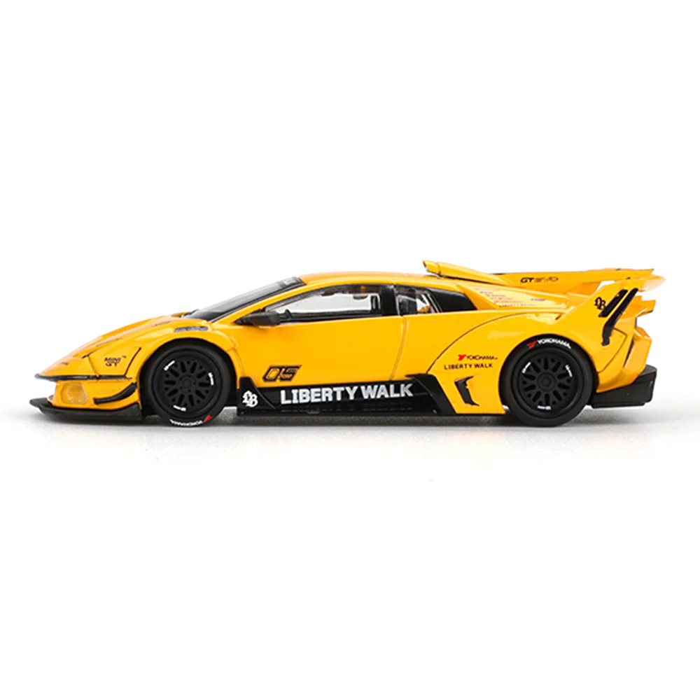 Mini GT MGT01135-R 1/64 LB-Silhouette WORKS MURCIELAGO GT Evo Yellow - Image 3