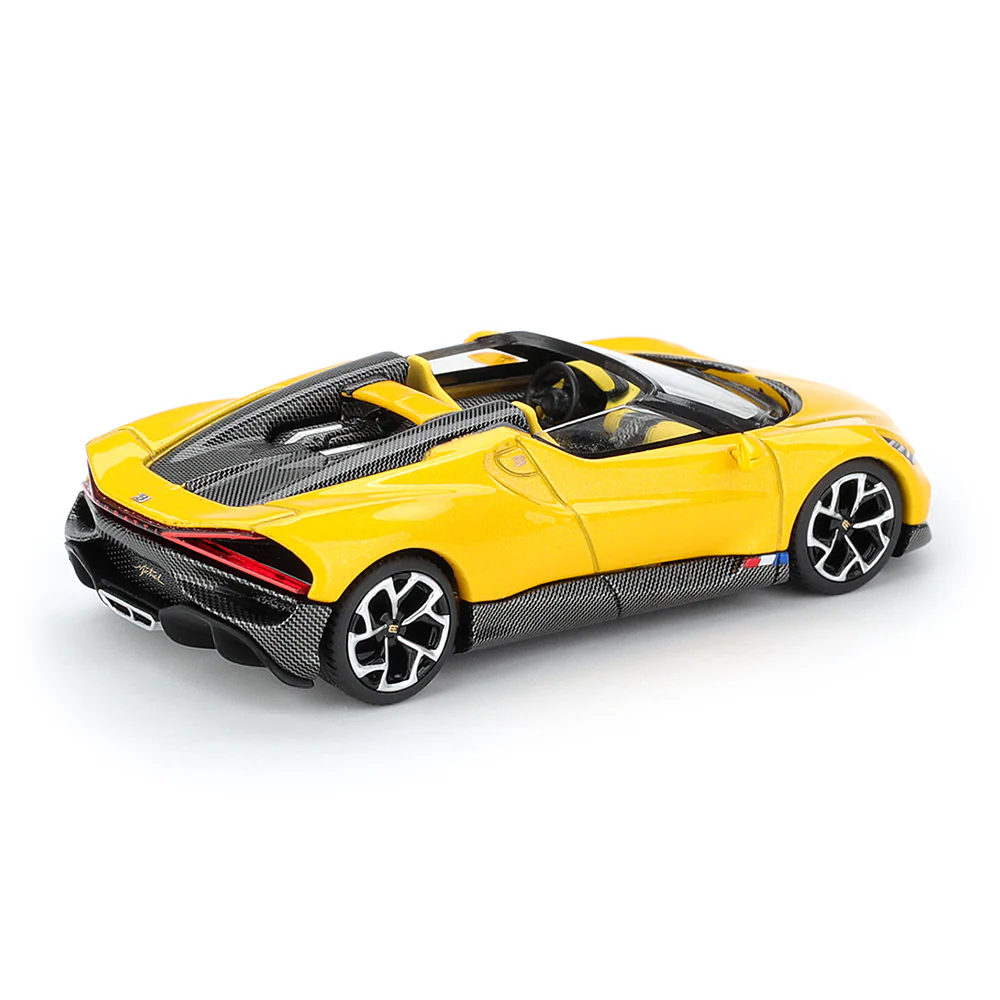 Mini Gt MGT01137-L 1/64 Bugatti W16 Mistral Yellow - Image 2