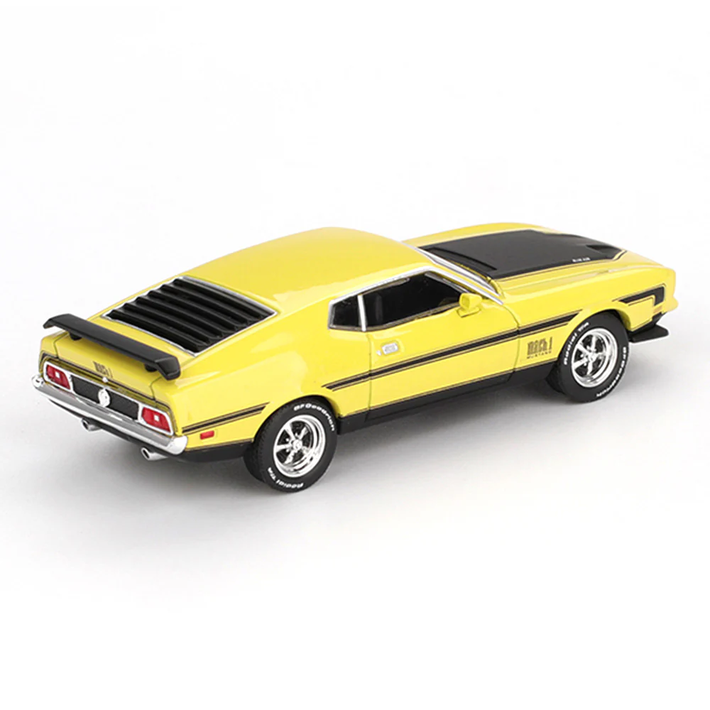 Mini GT MGT01139-L 1/64 Ford Mustang Mach1 Grabber Yellow - Image 2