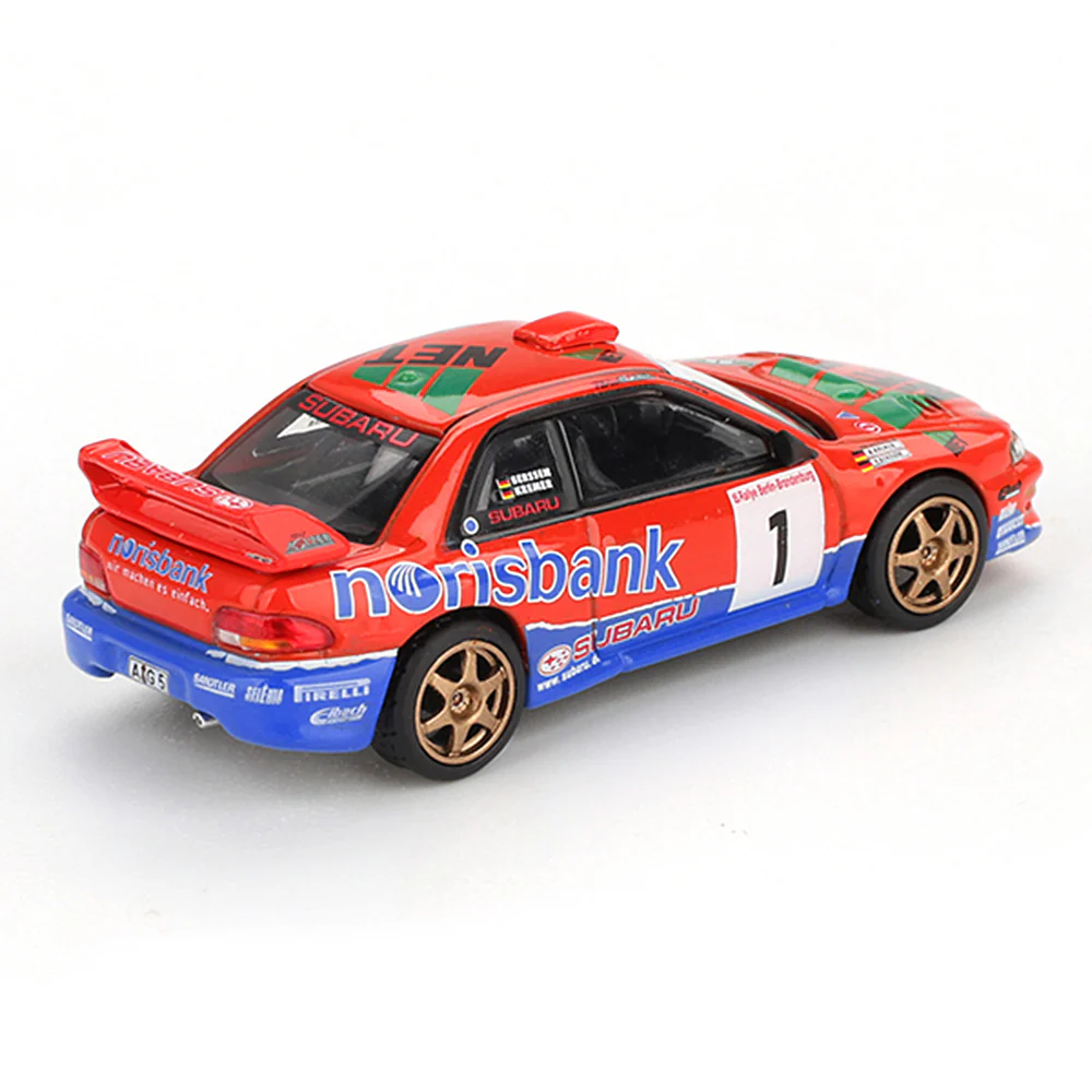 Mini GT MGT01140-L 1/64 Subaru Impreza WRC97 #1 1999 DRM Champion - Image 2