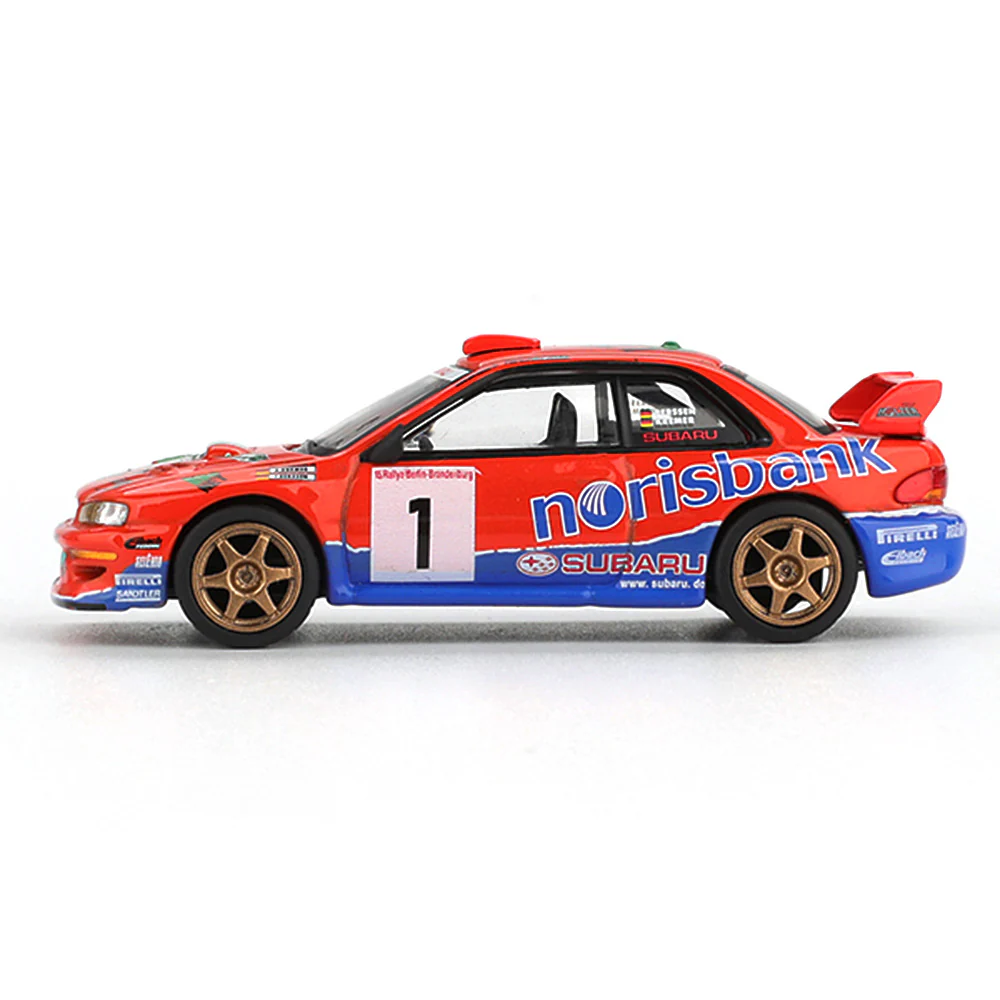 Mini GT MGT01140-L 1/64 Subaru Impreza WRC97 #1 1999 DRM Champion - Image 3