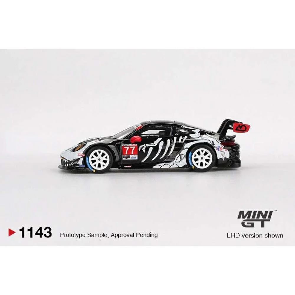 Mini GT MGT01143-L 1/64 Porsche 911 GT3 R #77 AO Racing 2025 IMSA Petit Le Mans - Image 2