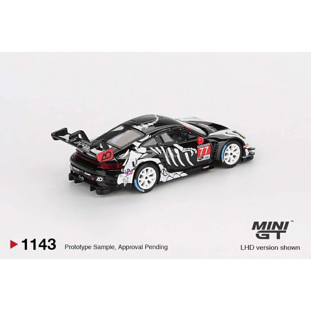 Mini GT MGT01143-L 1/64 Porsche 911 GT3 R #77 AO Racing 2025 IMSA Petit Le Mans - Image 3
