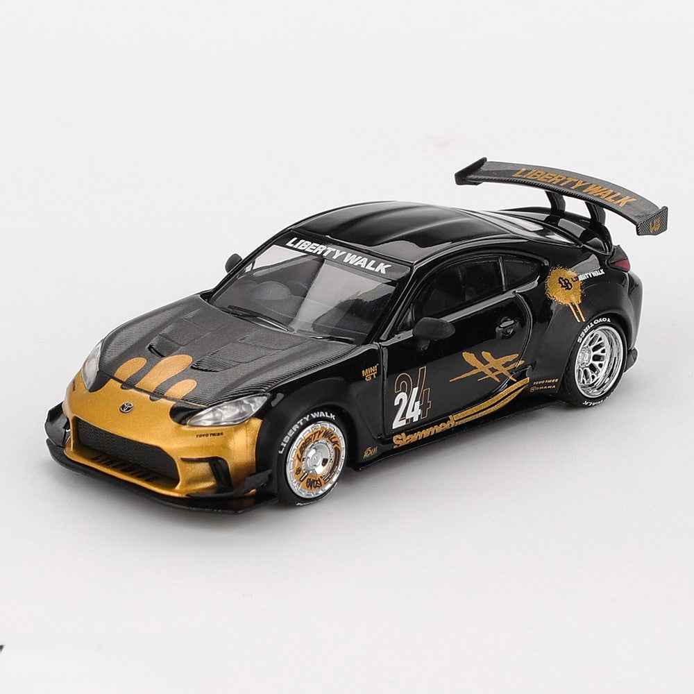 Mini GT MGT01149-R 1/64 Toyota GR86 LB Nation Black / Gold