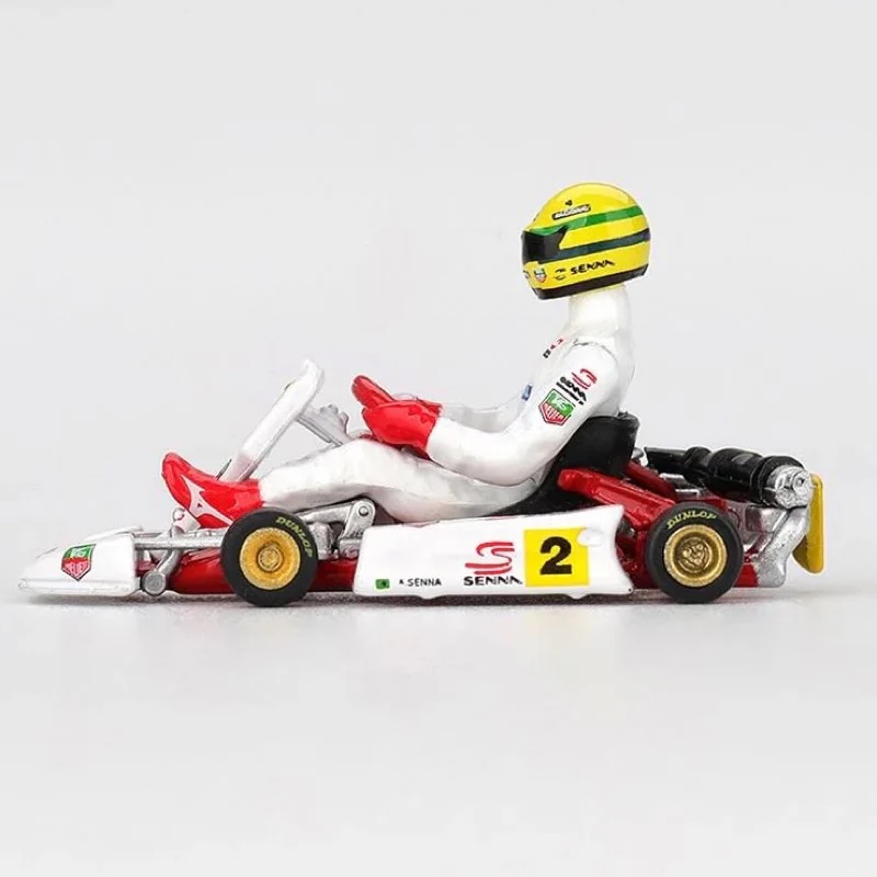 Mini GT MGT01156-BL 1/64 Senna Kart No.2 Ayrton Senna da Silva 1993 Masters of Paris-Bercy - Image 2