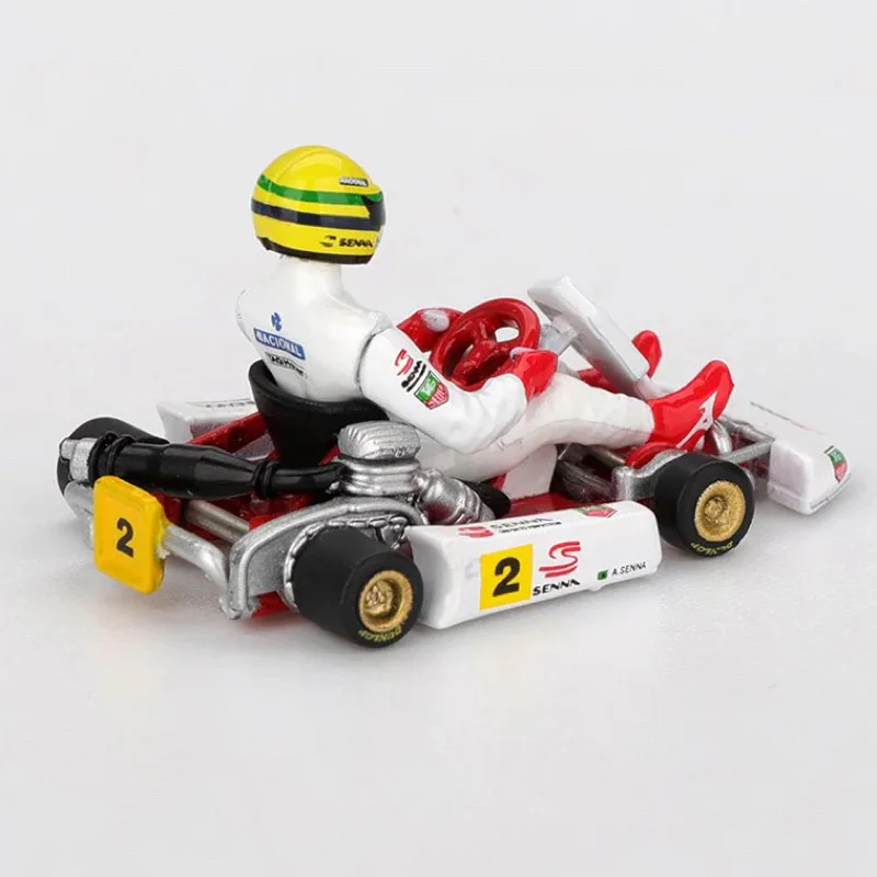 Mini GT MGT01156-BL 1/64 Senna Kart No.2 Ayrton Senna da Silva 1993 Masters of Paris-Bercy - Image 3