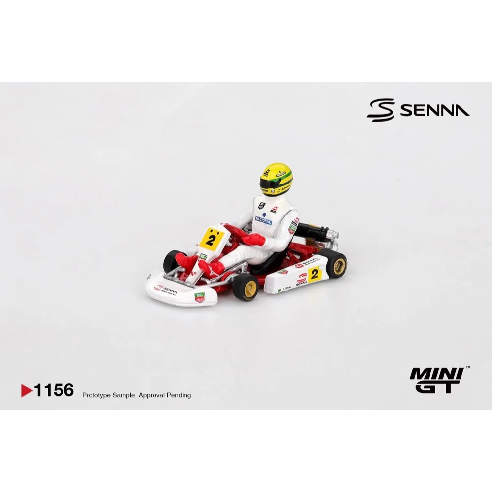 Mini GT MGT01156-BL 1/64 Senna Kart No.2 Ayrton Senna da Silva 1993 Masters of Paris-Bercy - Image 4