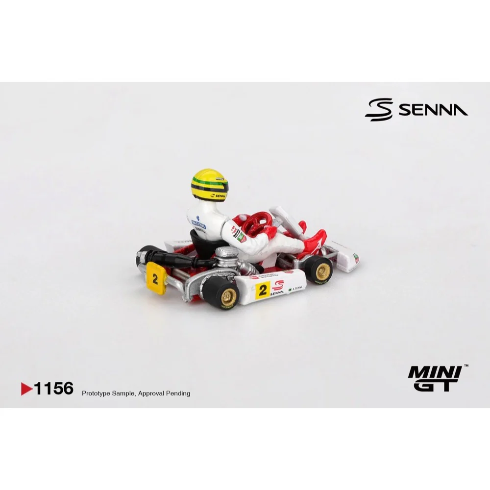 Mini GT MGT01156-BL 1/64 Senna Kart No.2 Ayrton Senna da Silva 1993 Masters of Paris-Bercy - Image 6