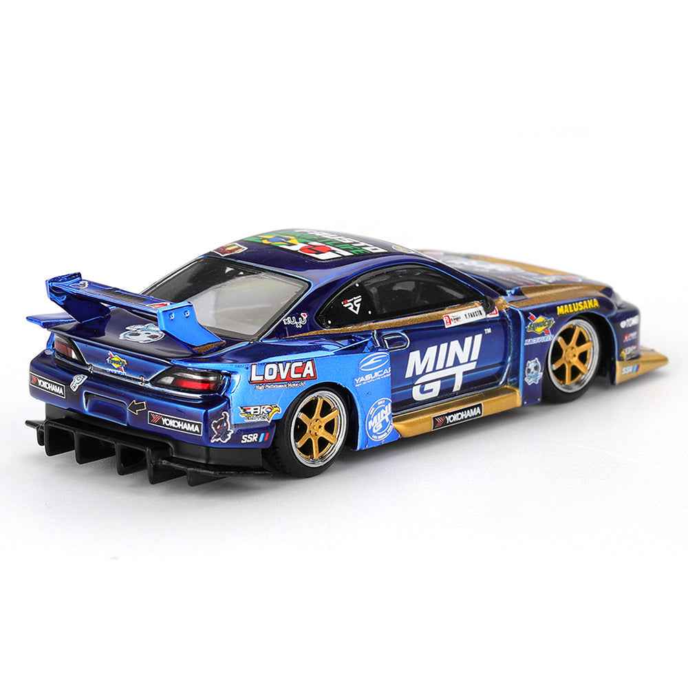 Mini GT MGT01157-R 1/64 Nissan LB-Super Silhouette S15 SILVIA No.555 Team MINI GT Liberty Walk 2025 Formula Drift - Image 2