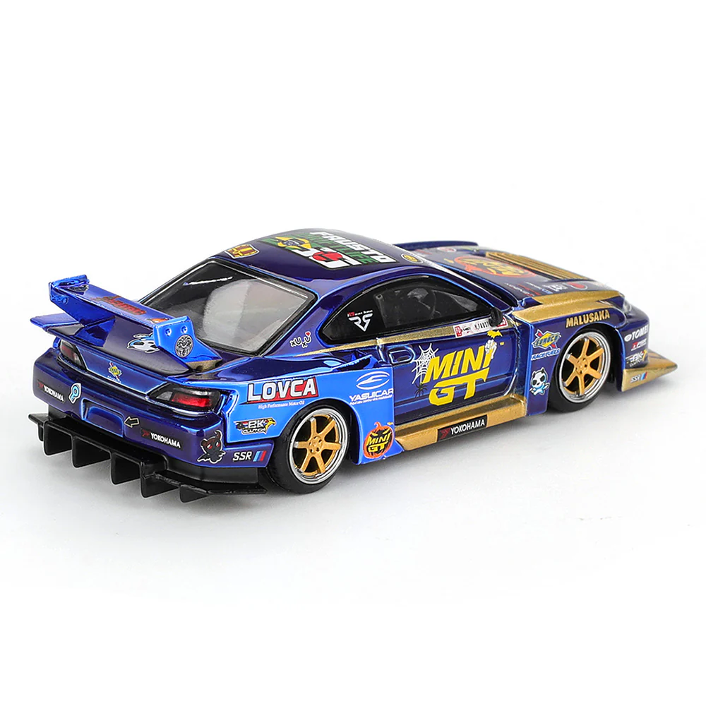 Mini GT MGT01185-R 1/64 Nissan LB-Super Silhouette S15 SILVIA No.555 Team MINI GT Liberty Walk 2025 Formula Drift Halloween Special - Image 2